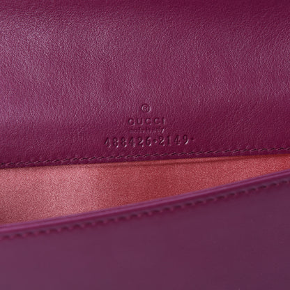 Gucci Velvet Matelasse GG Marmont Mini Bag Fuchsia Violet Cyclamen 7 of 8