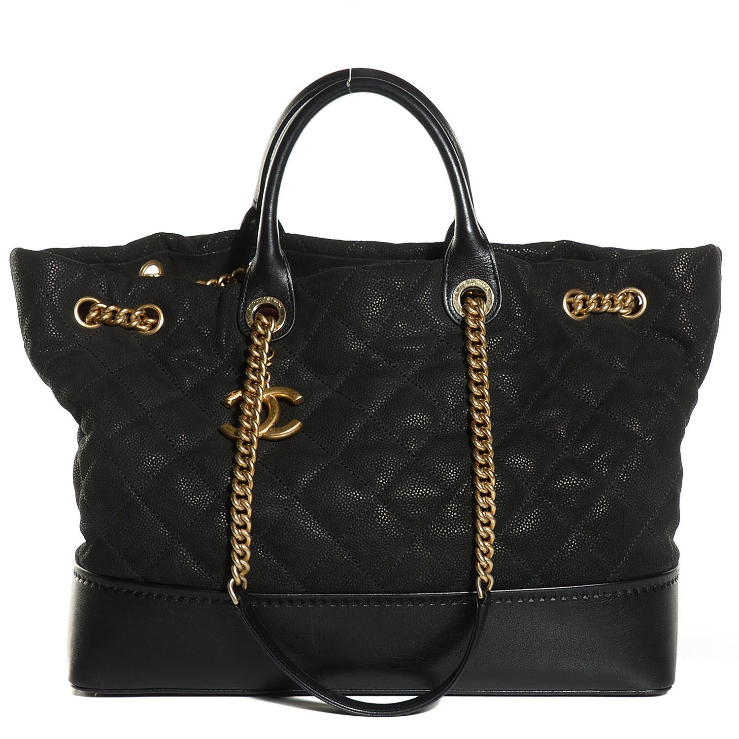 Chanel Iridescent Grained Calfskin Large Tote Black 1 of 7
