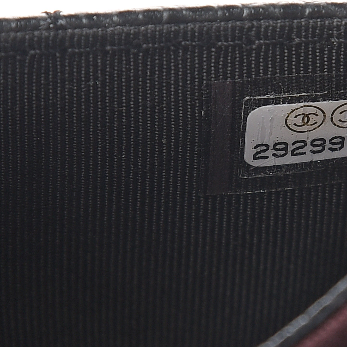 Caviar Quilted Flap Card Holder Wallet Black