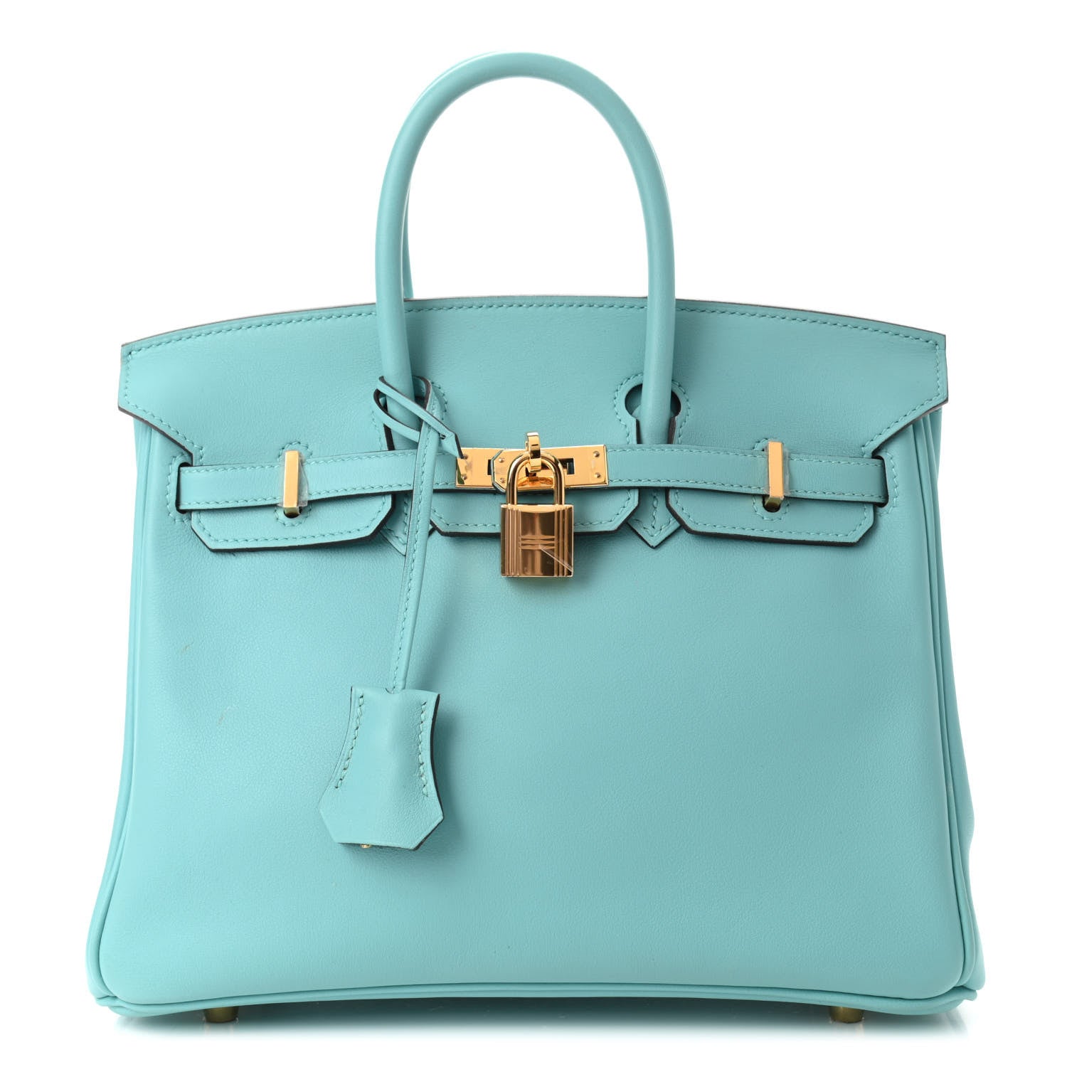 Hermes Swift Birkin 25 Bleu Atoll 1 of 12
