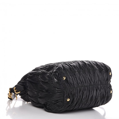 Prada Nappa Gaufre Tote Black 4 of 10
