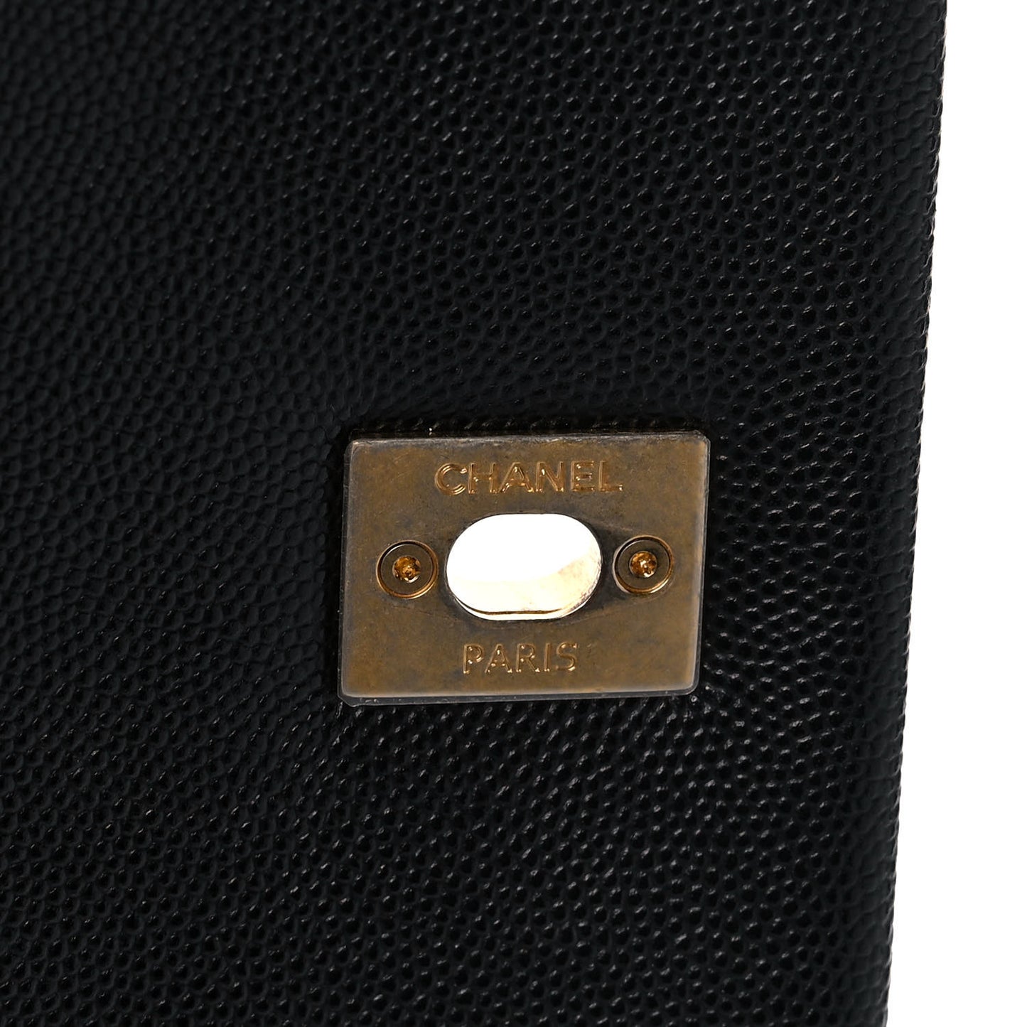 Caviar Quilted Small Coco Handle Flap Black