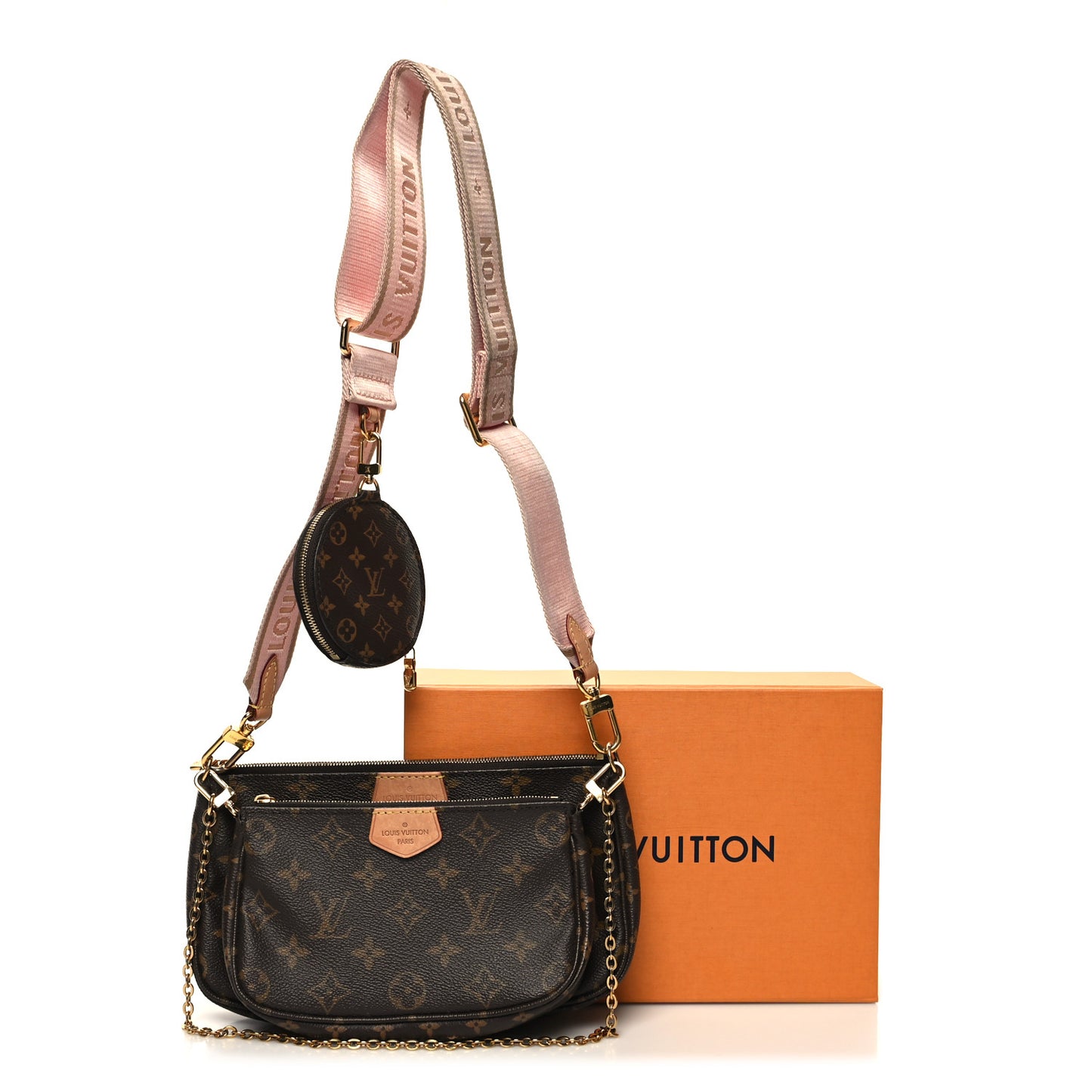 Monogram Multi Pochette Accessories Rose Clair