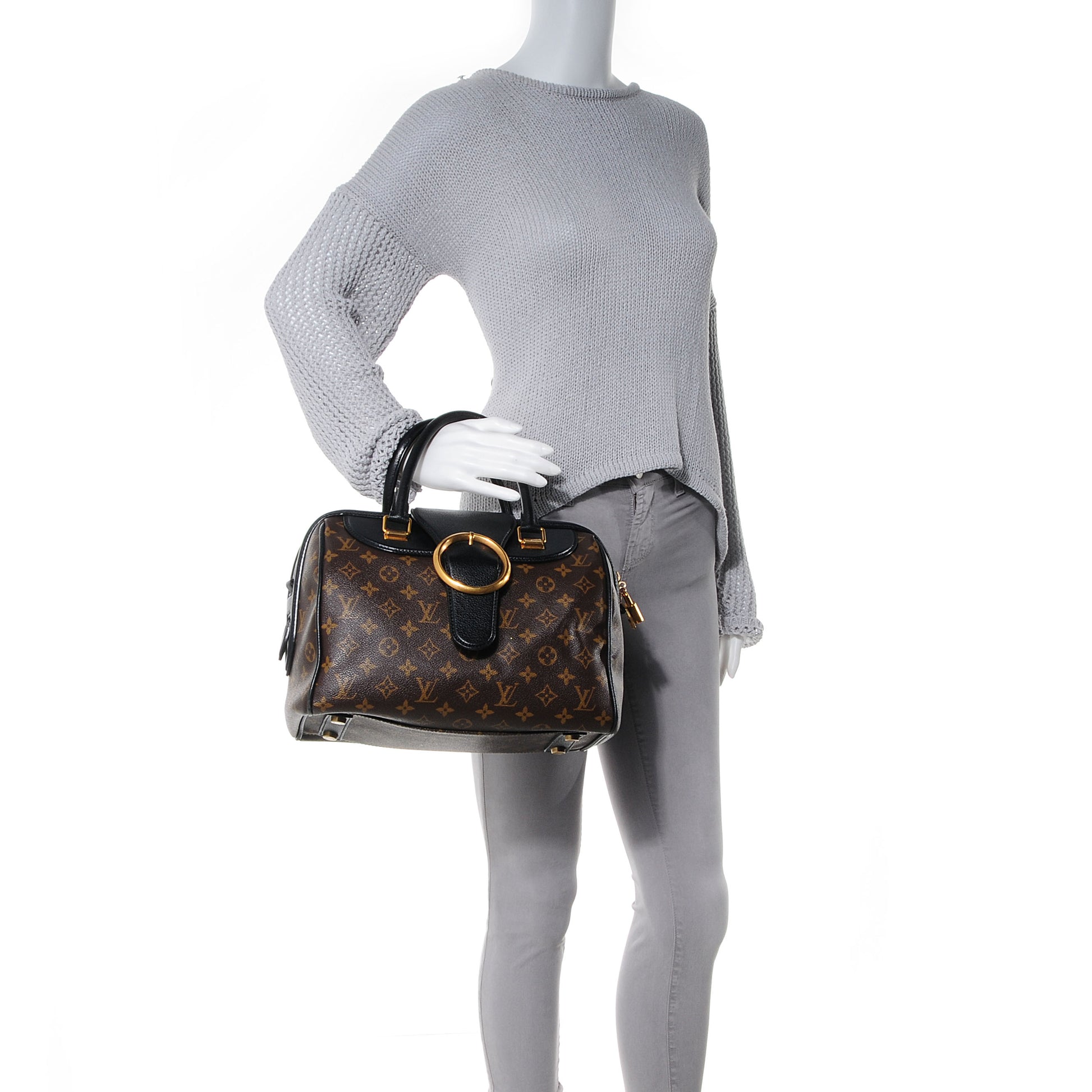 Louis Vuitton Monogram Golden Arrow Speedy Black 2 of 7