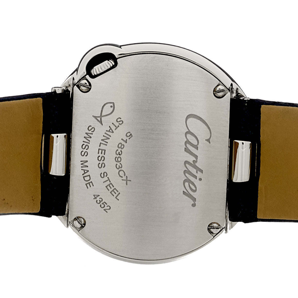 Cartier Stainless Steel Satin Diamond Bezel 26mm Ballon Blanc De Cartier Quartz Watch 4 of 4