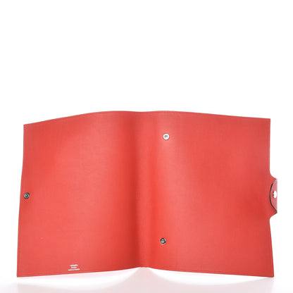 Hermes Swift Ulysse MM Notebook Cover Rouge Tomate 5 of 8