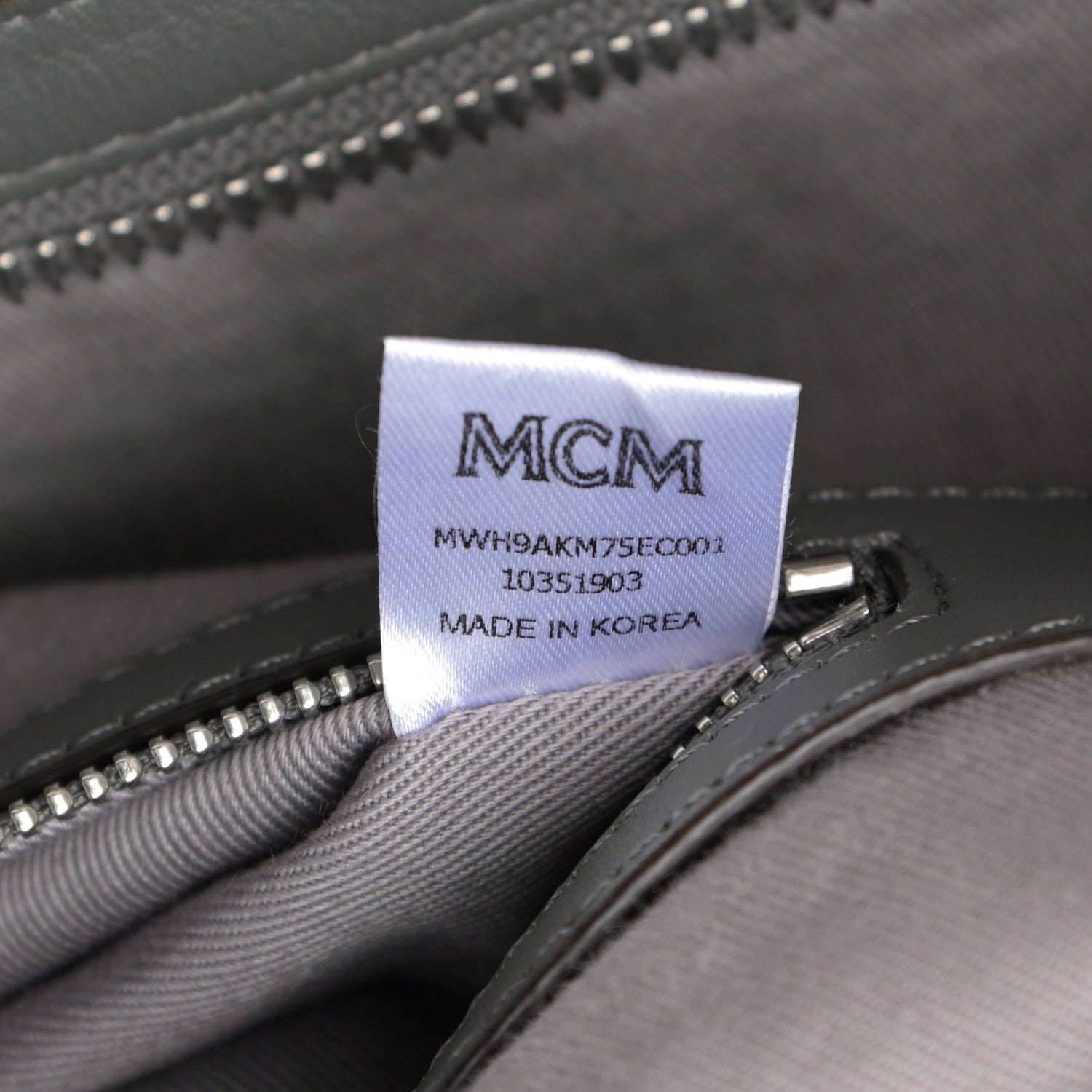 MCM Calfskin Ottomar Monogram Large Klara Hobo Grey 8 of 17