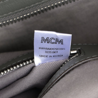 MCM Calfskin Ottomar Monogram Large Klara Hobo Grey 8 of 17