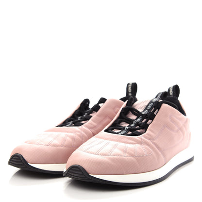 Fendi Nylon FFreedom Sneakers 39.5 White Rosa 3 of 11