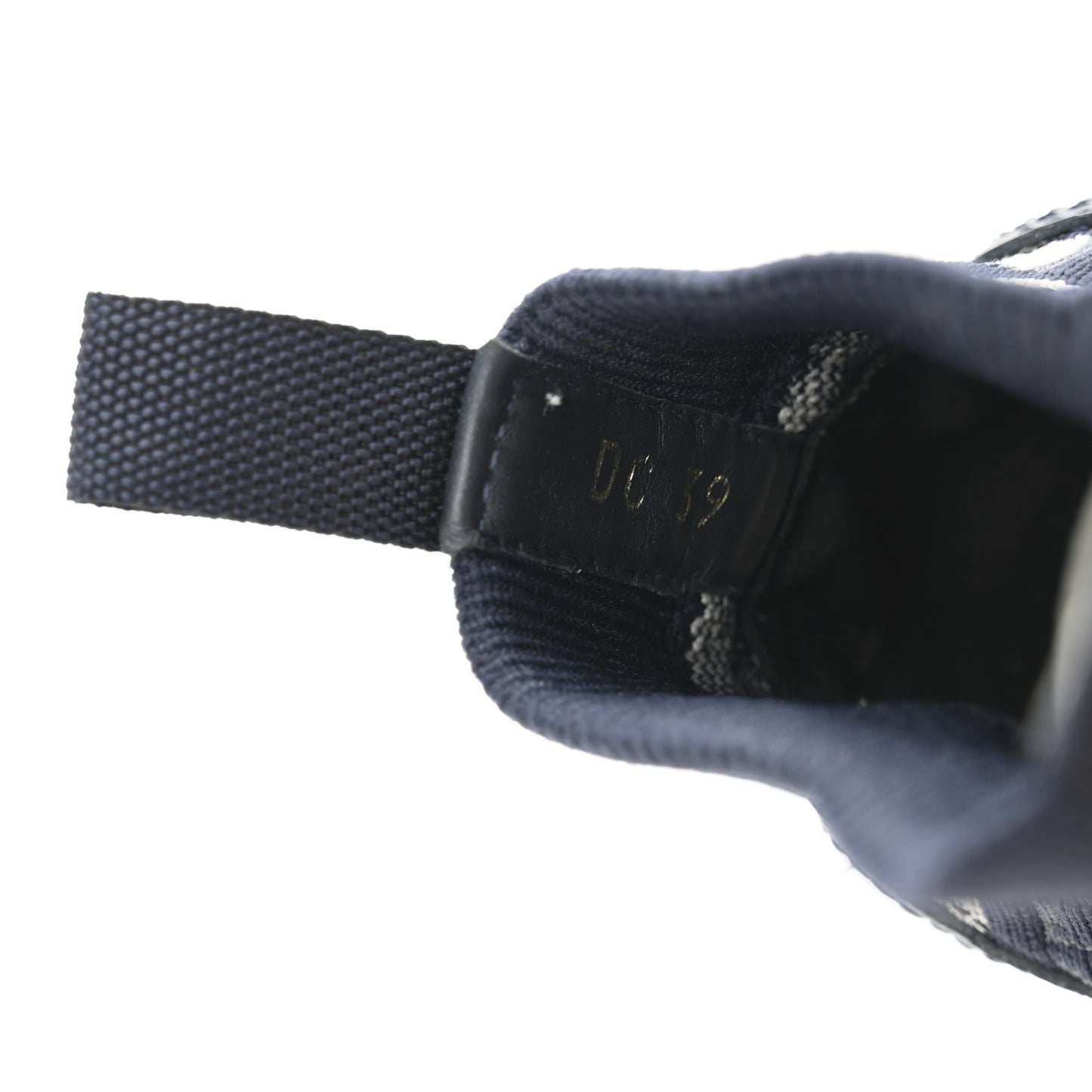 Technical Knit Calfskin Oblique Womens Walk'n Dior High Top Sneakers 39 Deep Blue