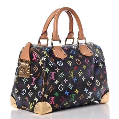 Louis Vuitton Monogram Multicolor Speedy 30 Black 3 of 7