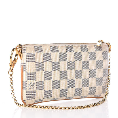 Louis Vuitton Damier Azur Pochette Milla MM 3 of 11
