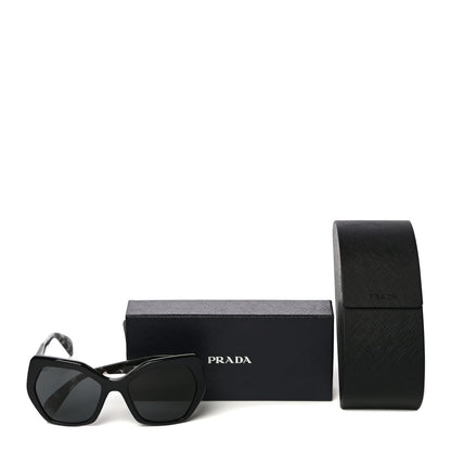 Prada Acetate Sunglasses SPR 16R Black Tortoise Grey 7 of 7