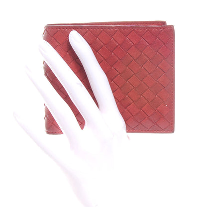 Bottega Veneta Nappa Intrecciato Mens Wallet Red 2 of 9