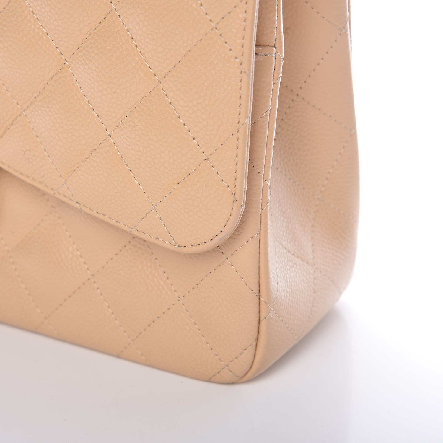 Chanel Caviar Quilted Jumbo Double Flap Beige Clair 9 of 15