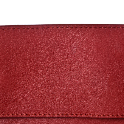 Balenciaga Veau Souple Papier A4 Zip Around Tote Rouge 8 of 19