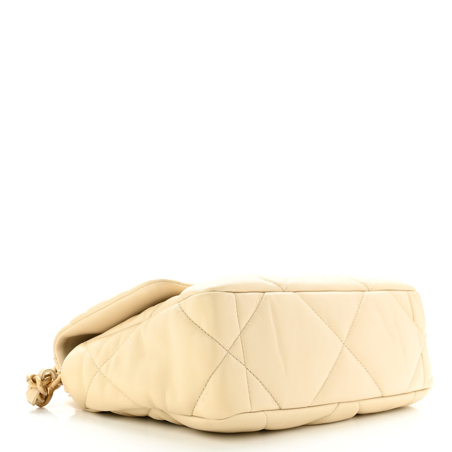 Chanel Lambskin Quilted Medium Chanel 19 Flap Beige 4 of 11