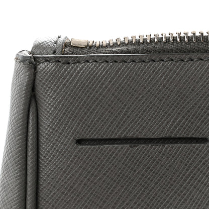 Prada Saffiano Lux Medium Galleria Double Zip Tote Grey 5 of 18