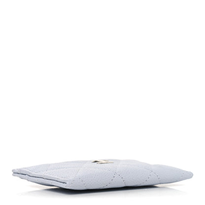 Chanel Caviar Quilted Card Holder Light Blue 4 of 9