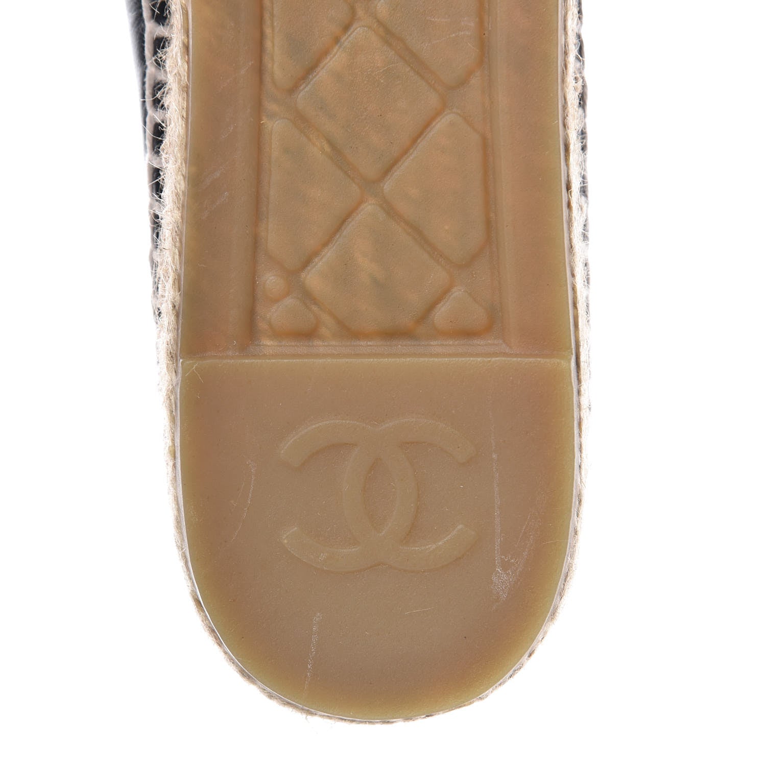 Chanel Lambskin CC Espadrilles 39 Black 9 of 12