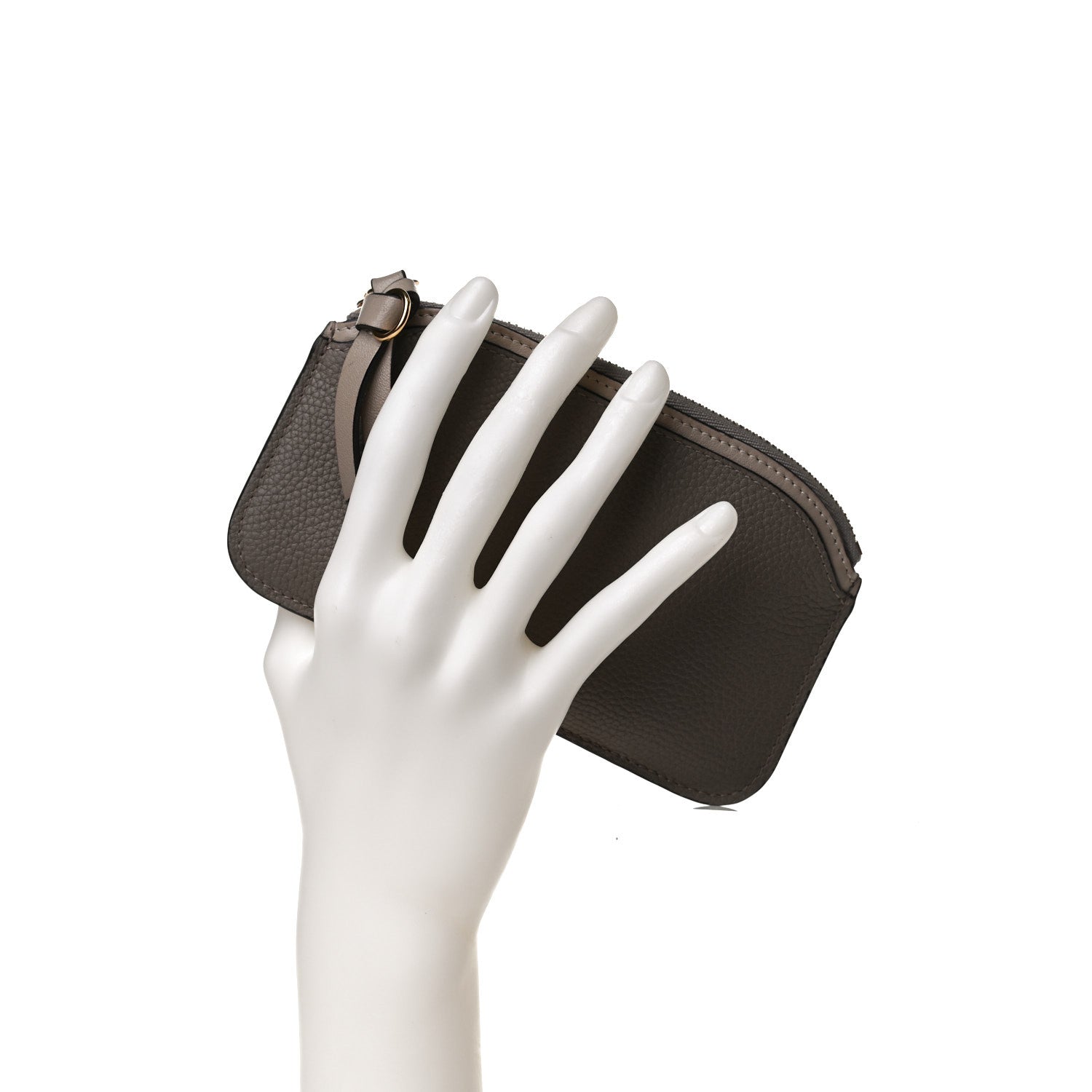 Chloe Grained Calfskin Purse Wallet Motty Grey 2 of 9