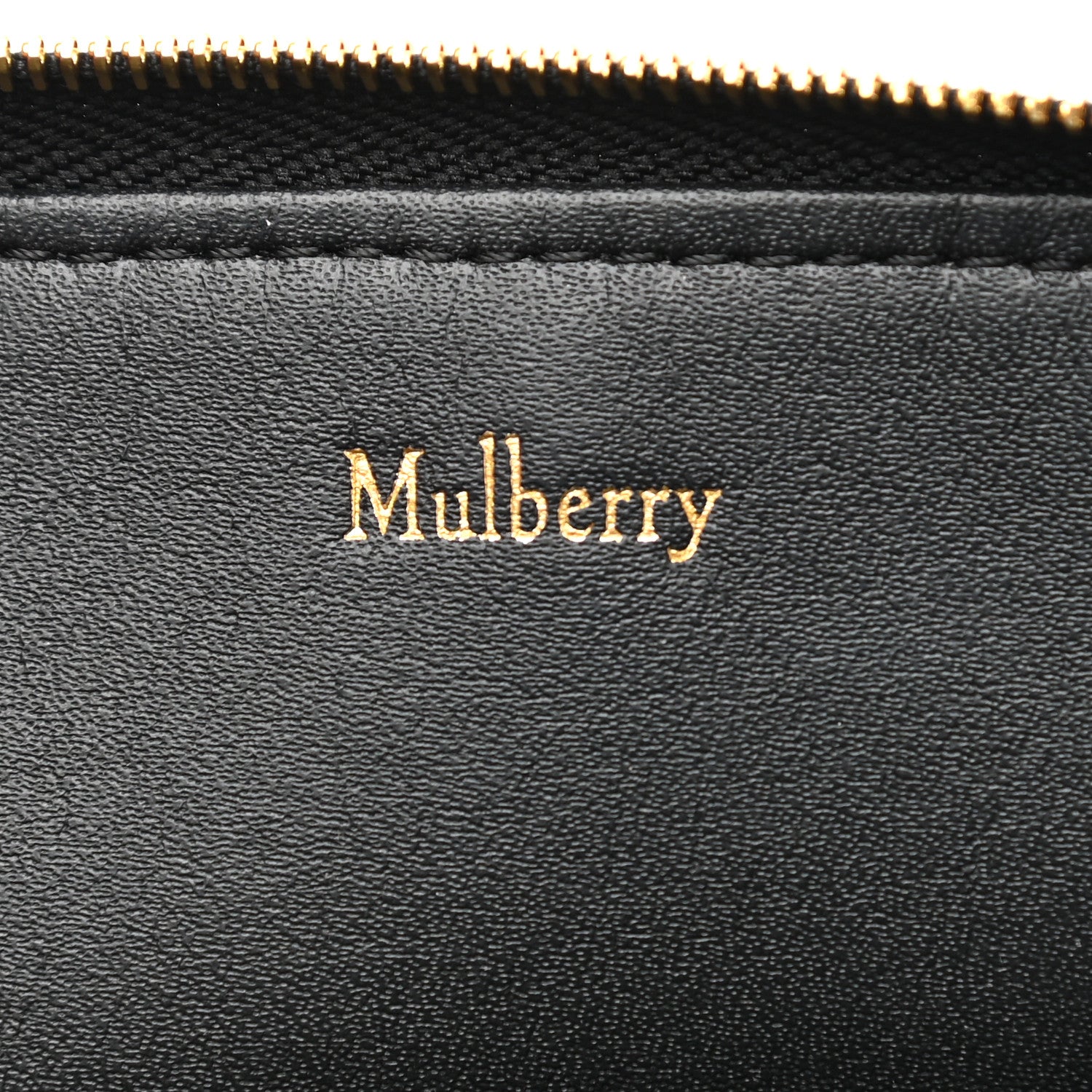 Mulberry Small Classic Grain Continental Cosmetic Pouch Black 6 of 7