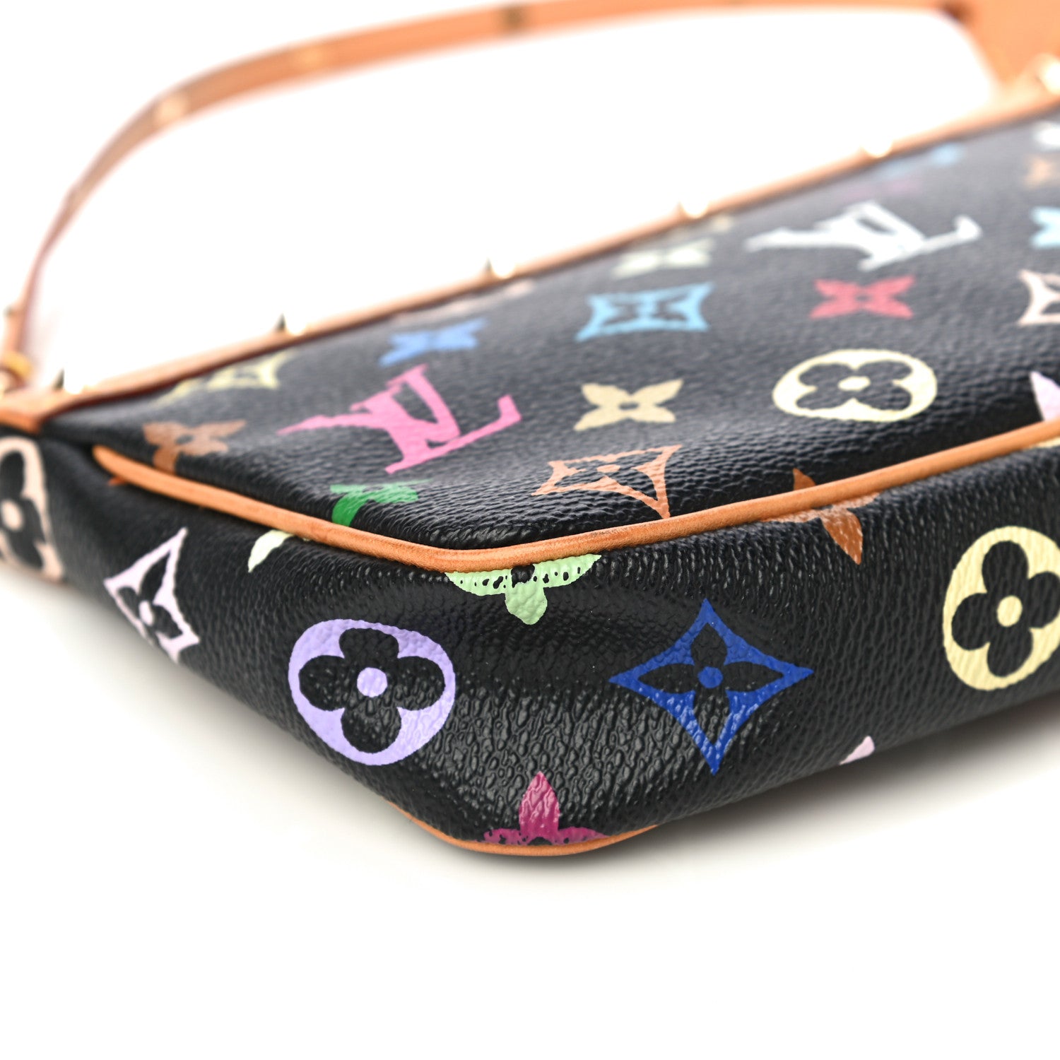 Louis Vuitton Monogram Multicolor Pochette Accessories Black 9 of 12