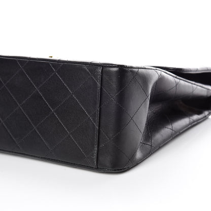 Chanel Lambskin Quilted XL Jumbo Single Flap Black 7 of 16