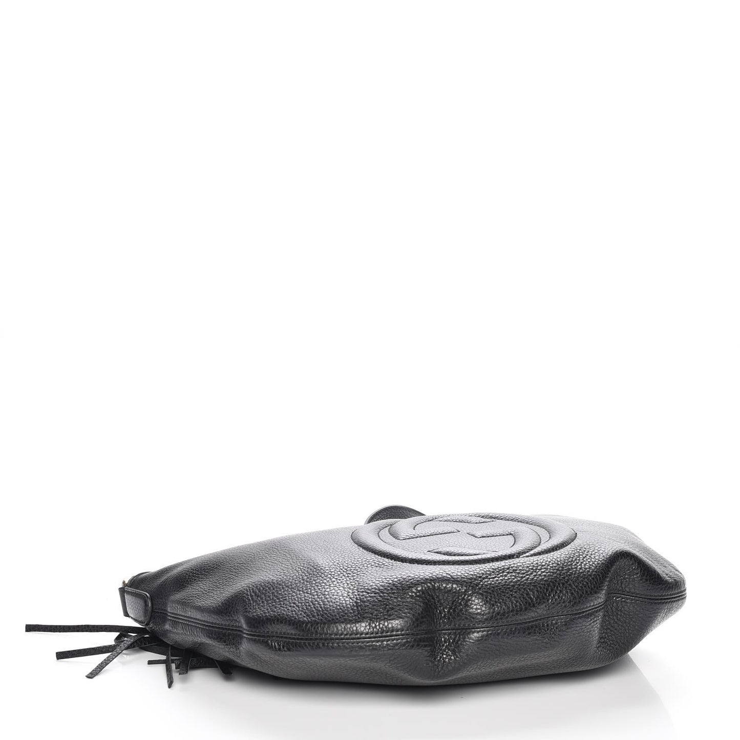 Pebbled Calfskin Medium Soho Hobo Black