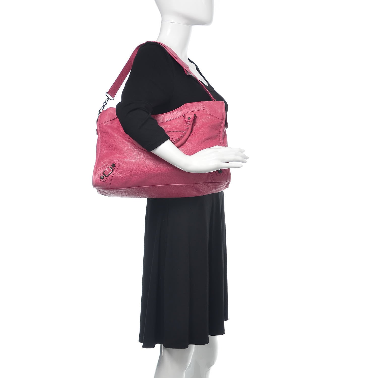 Balenciaga Agneau Classic Hardware City Cyclamen Fucsia 2 of 12