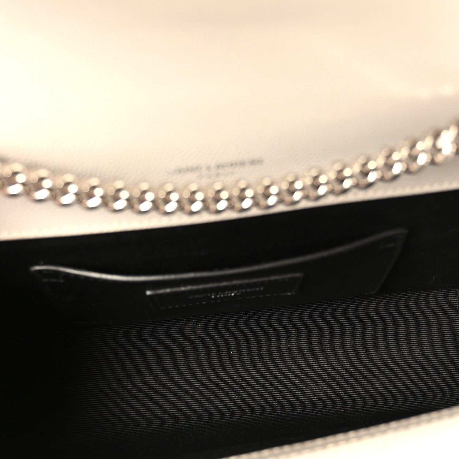 Saint Laurent Grain De Poudre Textured Mixed Matelasse Triquilt Small Monogram Satchel Granite 5 of 9