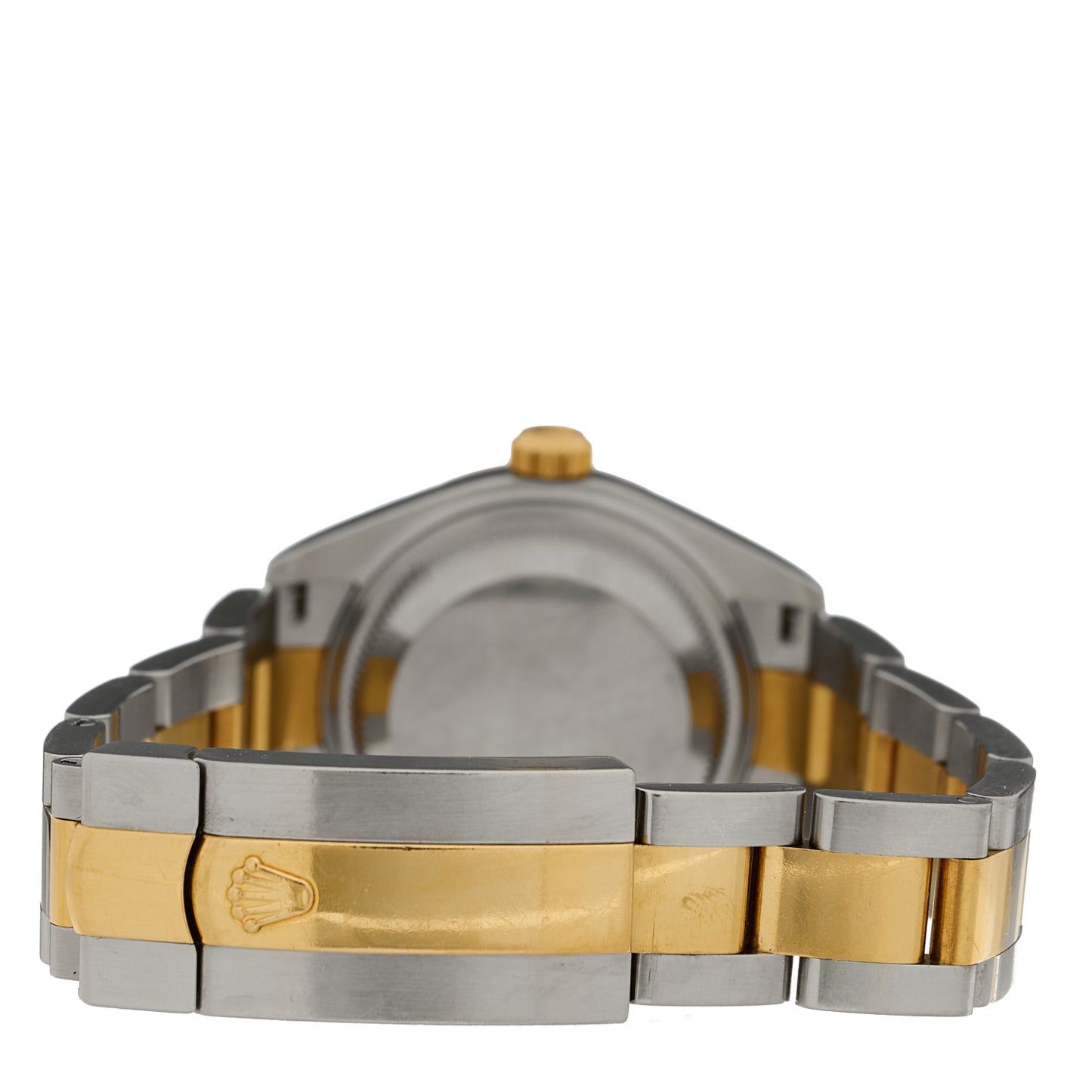 Stainless Steel 18K Yellow Gold 28mm Oyster Perpetual Datejust Watch Silver Roman 279173