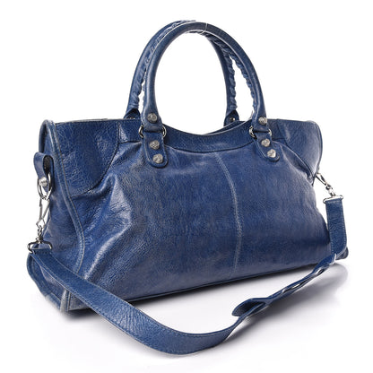 Balenciaga Agneau Giant 12 Silver Hardware Part Time Bleu Cobalt Bleu Electric 3 of 18