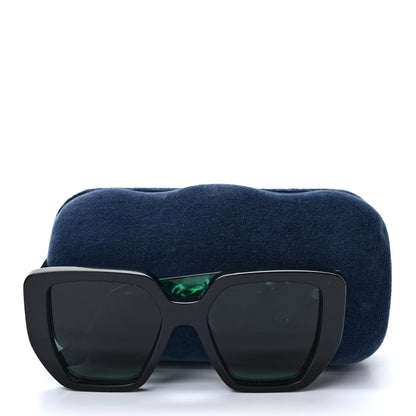 Gucci Acetate Square Frame Sunglasses GG0956S Green Black 7 of 7