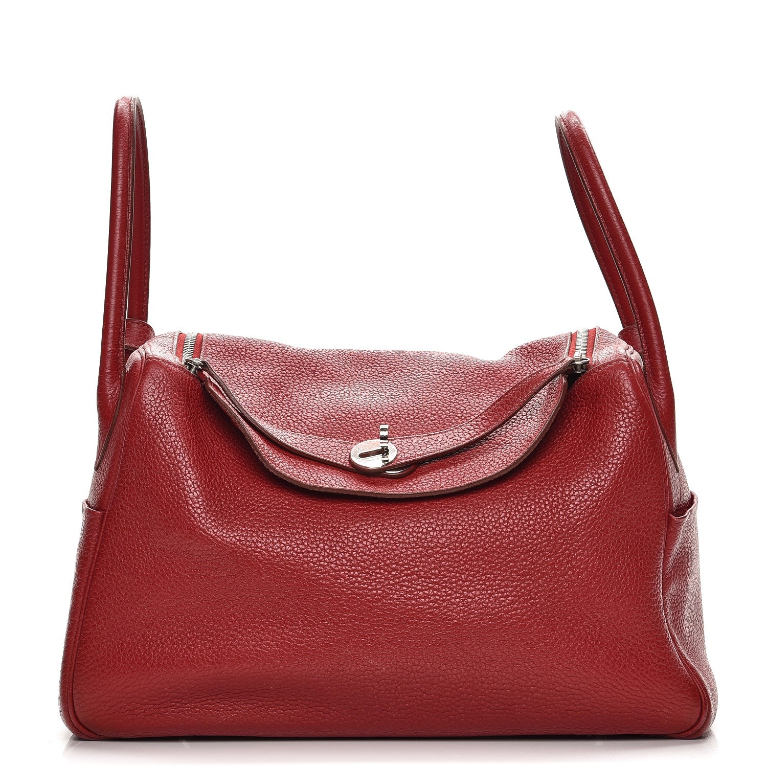 Hermes Taurillon Clemence Lindy 34 Rouge Garance 1 of 13