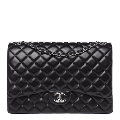 Chanel Lambskin Quilted Maxi Double Flap Black 1 of 19