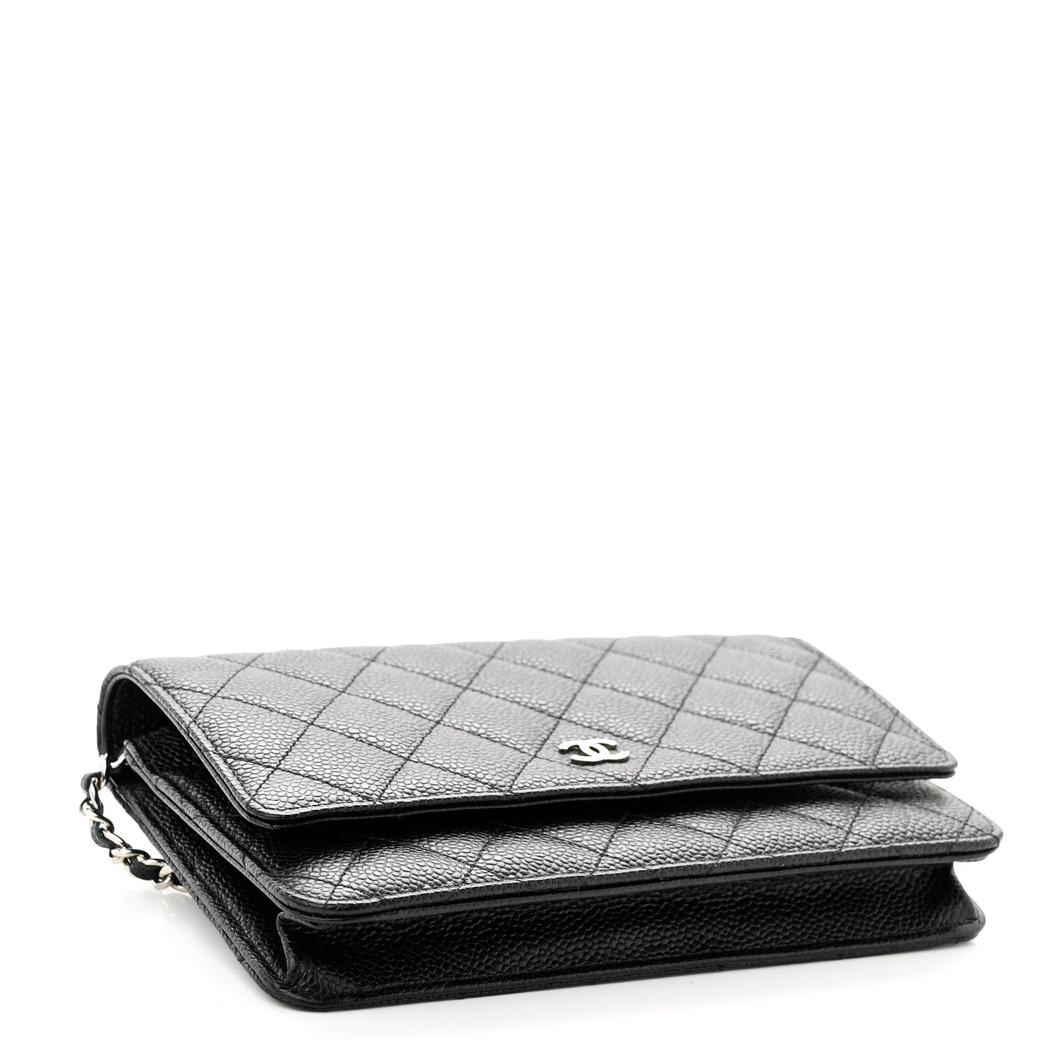Chanel Caviar Quilted Wallet On Chain WOC Black 4 of 12
