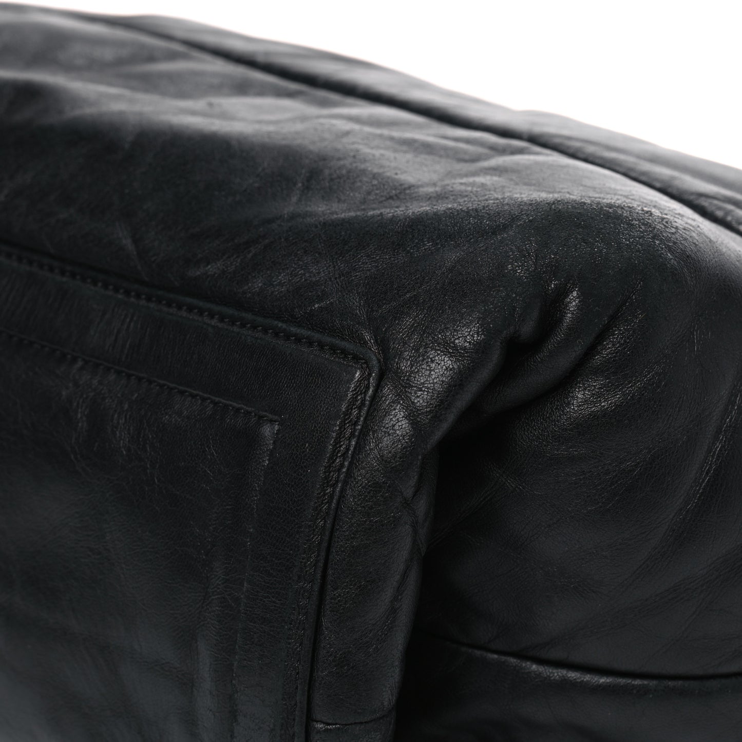 Lambskin Quilted Medium Coco Cocoon Reversible Tote Black