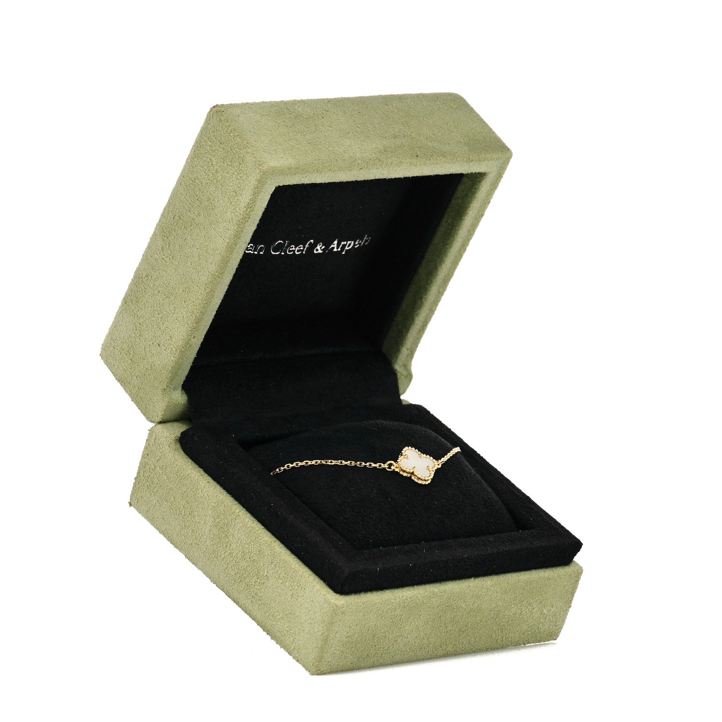 18K Yellow Gold Mother of Pearl Sweet Alhambra Bracelet