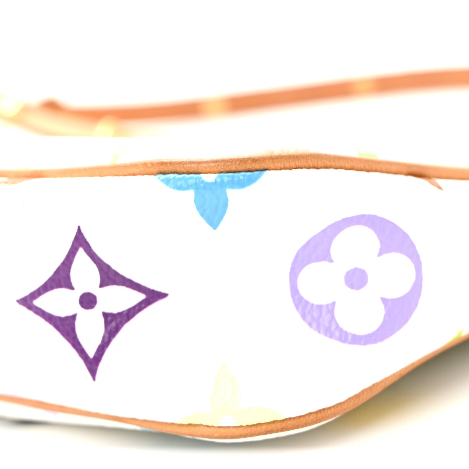 Louis Vuitton Monogram Multicolor Pochette Accessories White 10 of 11