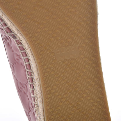 Gucci Guccissima Signature Espadrilles 41 Rose Baby Candy 10 of 11