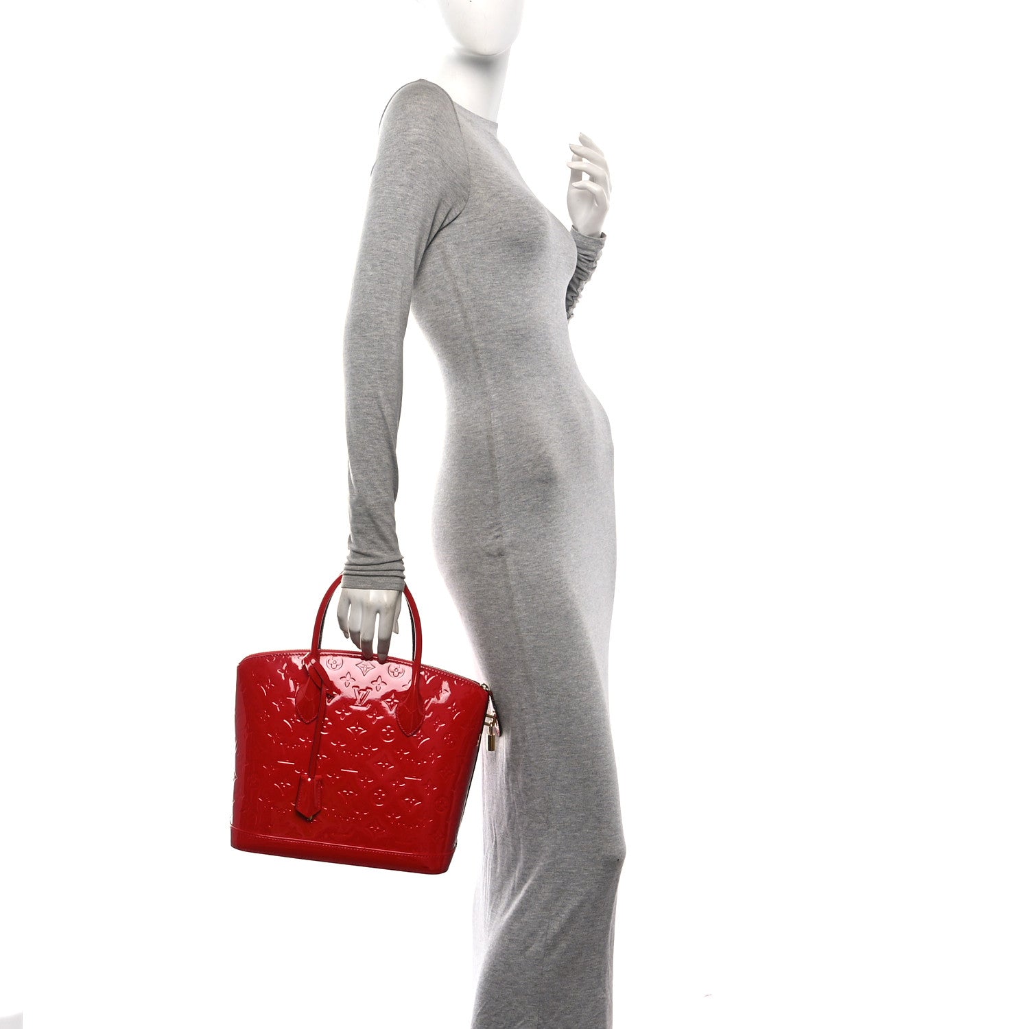 Louis Vuitton Vernis Lockit PM Cherry 2 of 11