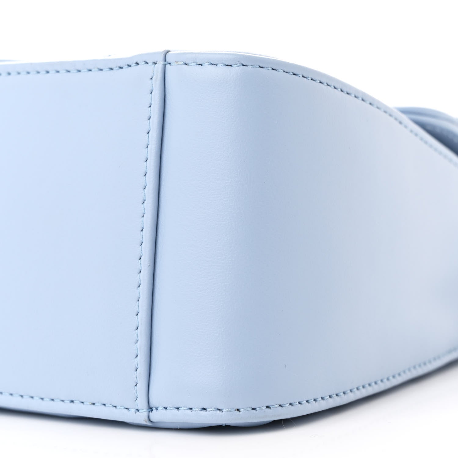 Gucci Calfskin Matelasse Mini GG Marmont Top Handle Shoulder Bag Porcelain Light Blue 10 of 10