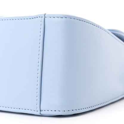 Gucci Calfskin Matelasse Mini GG Marmont Top Handle Shoulder Bag Porcelain Light Blue 10 of 10