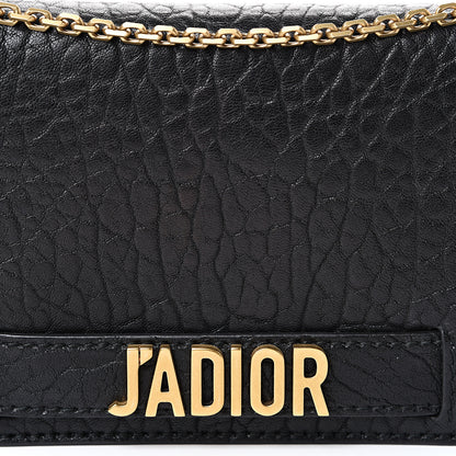 Christian Dior Grained Calfskin J'Adior Wallet on Chain Pouch Black 7 of 12