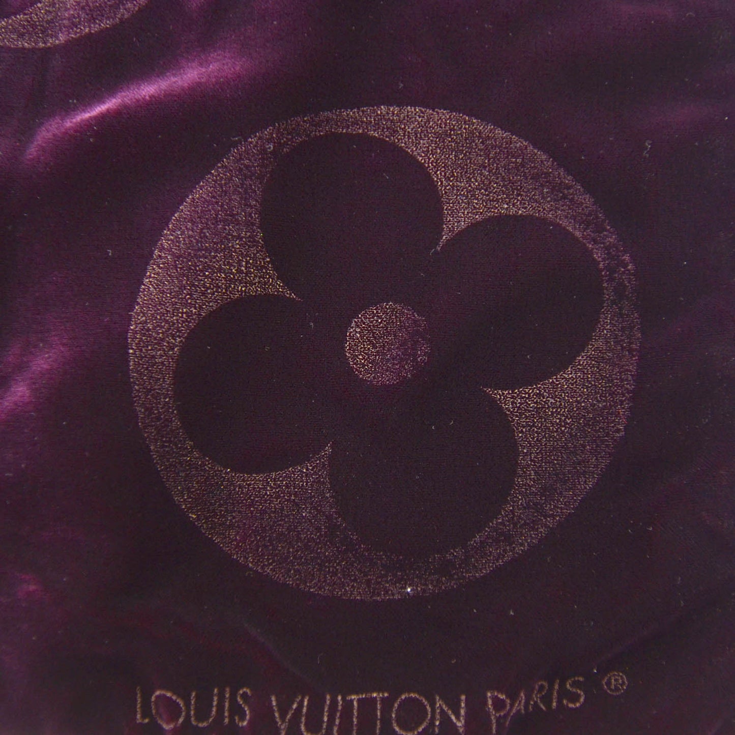 Monogram Velours Silk Mousseline Long Scarf Bordeaux