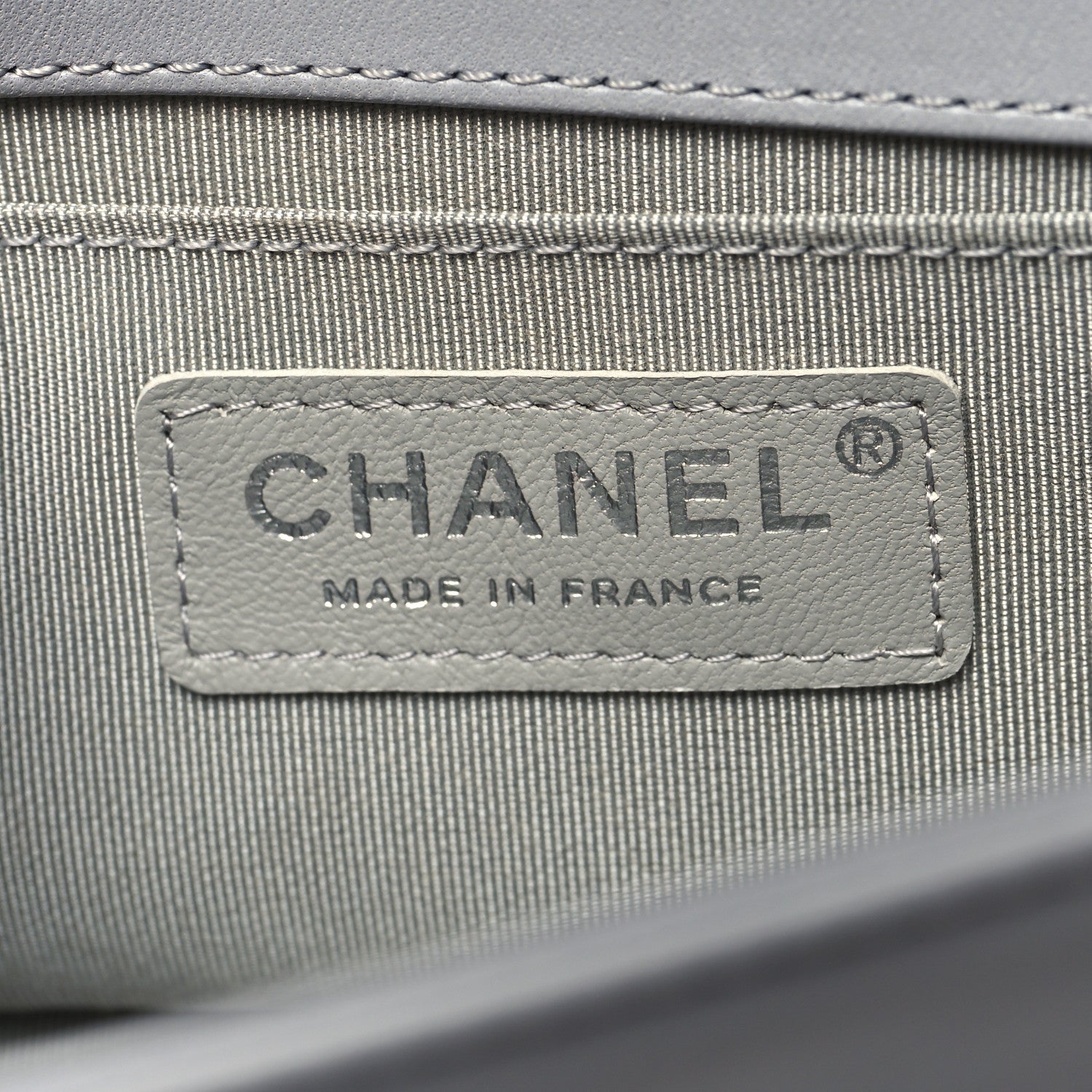 Chanel Calfskin Quilted Small Boy Flap Grey 6 of 12