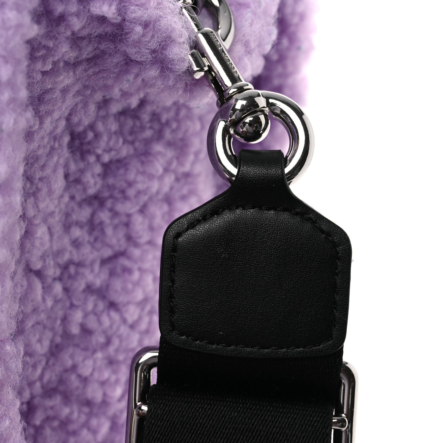 Polyester Cotton Small The Teddy Traveler Tote Bag Lilac