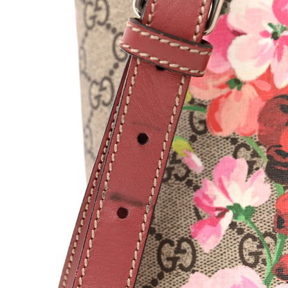 Gucci GG Supreme Monogram Blooms Medium Zippered Tote Beige Multicolor Dry Rose 10 of 18