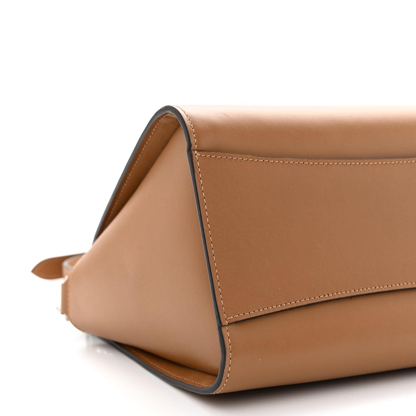 Smooth Calfskin Stud Iris Tote Teak